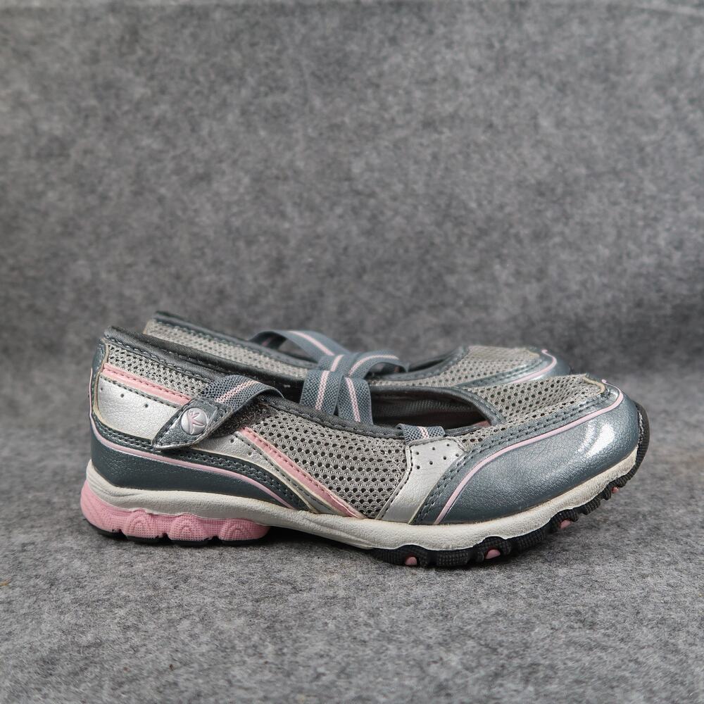 Danskin Shoes Girls Kids 2 Mary Jane Sneakers Active Casual Comfort Grey Pink
